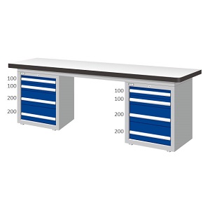 雙櫃型耐磨桌板